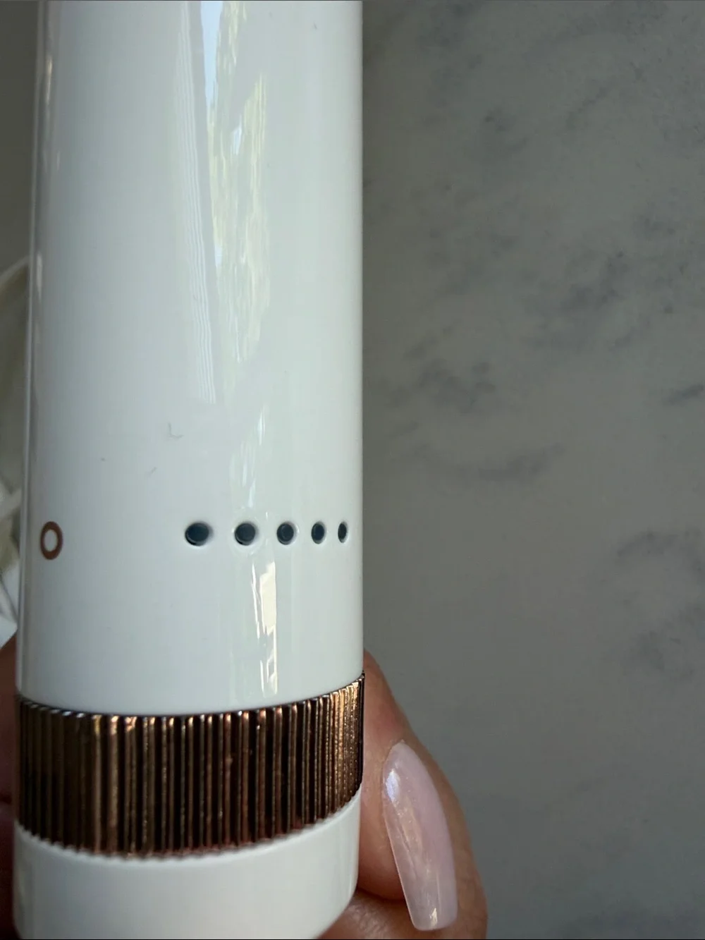 T3 White and Rose Gold Curling Iron - Picture 5 of 7
